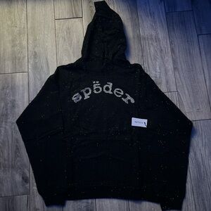 Sp5der VVS Rhinestone Hoodie